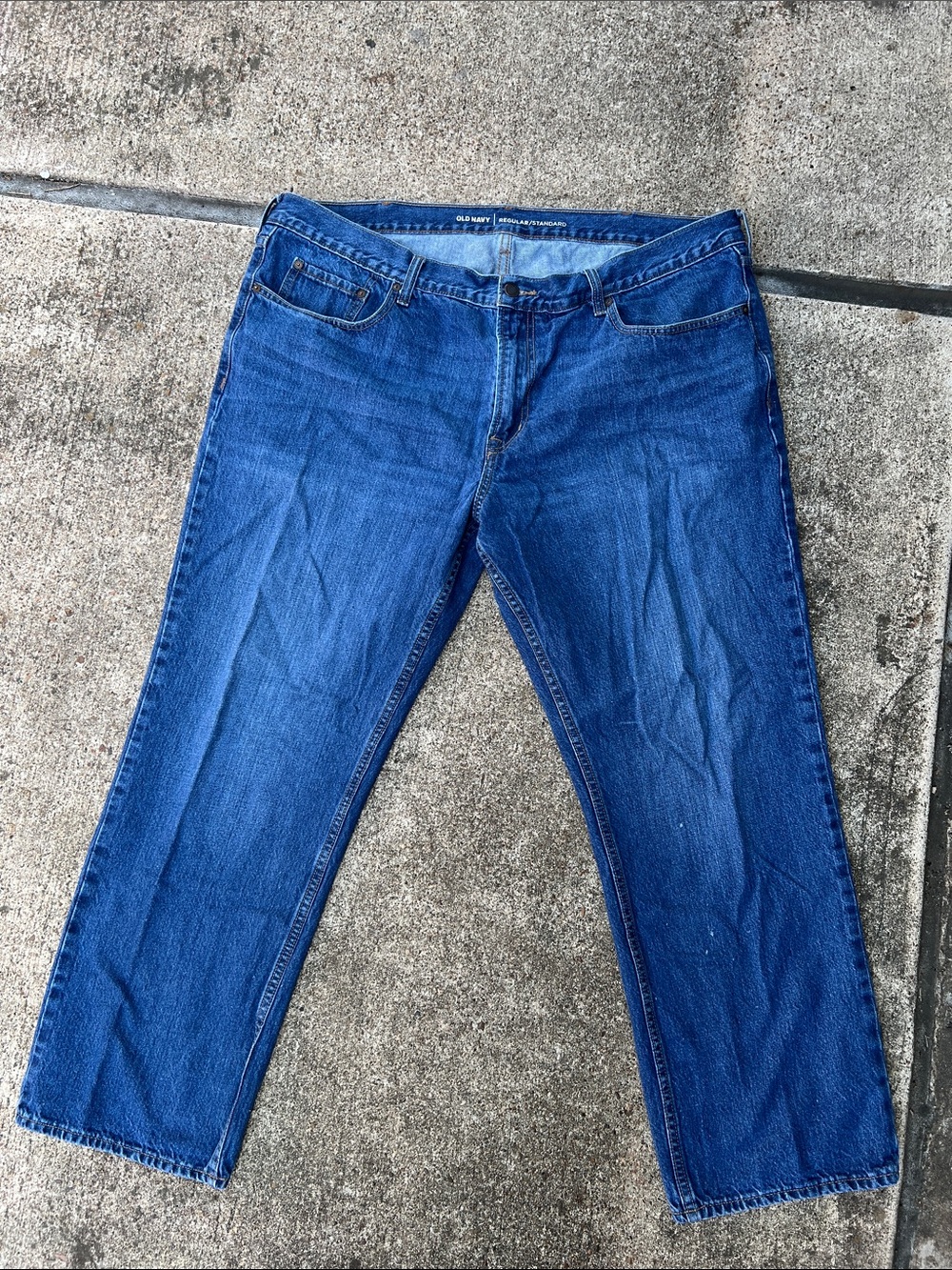 Classic Straight-Leg Blue Jeans